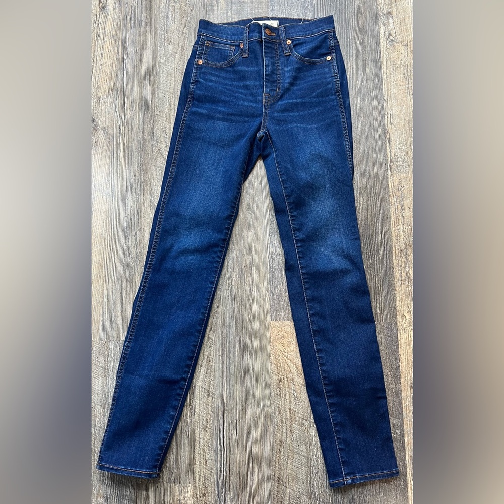 Madewell 10” High Rise Skinny Blue Denim Jean Size 23